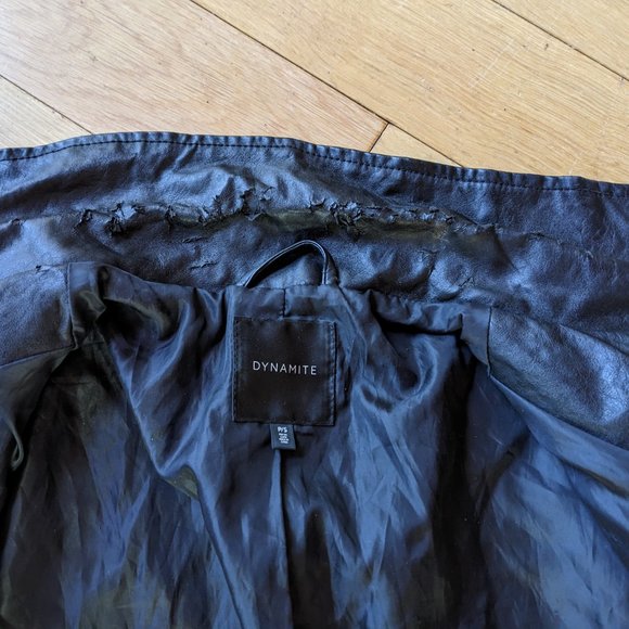 Faux leather jacket 3/30 - Picture 3 of 3